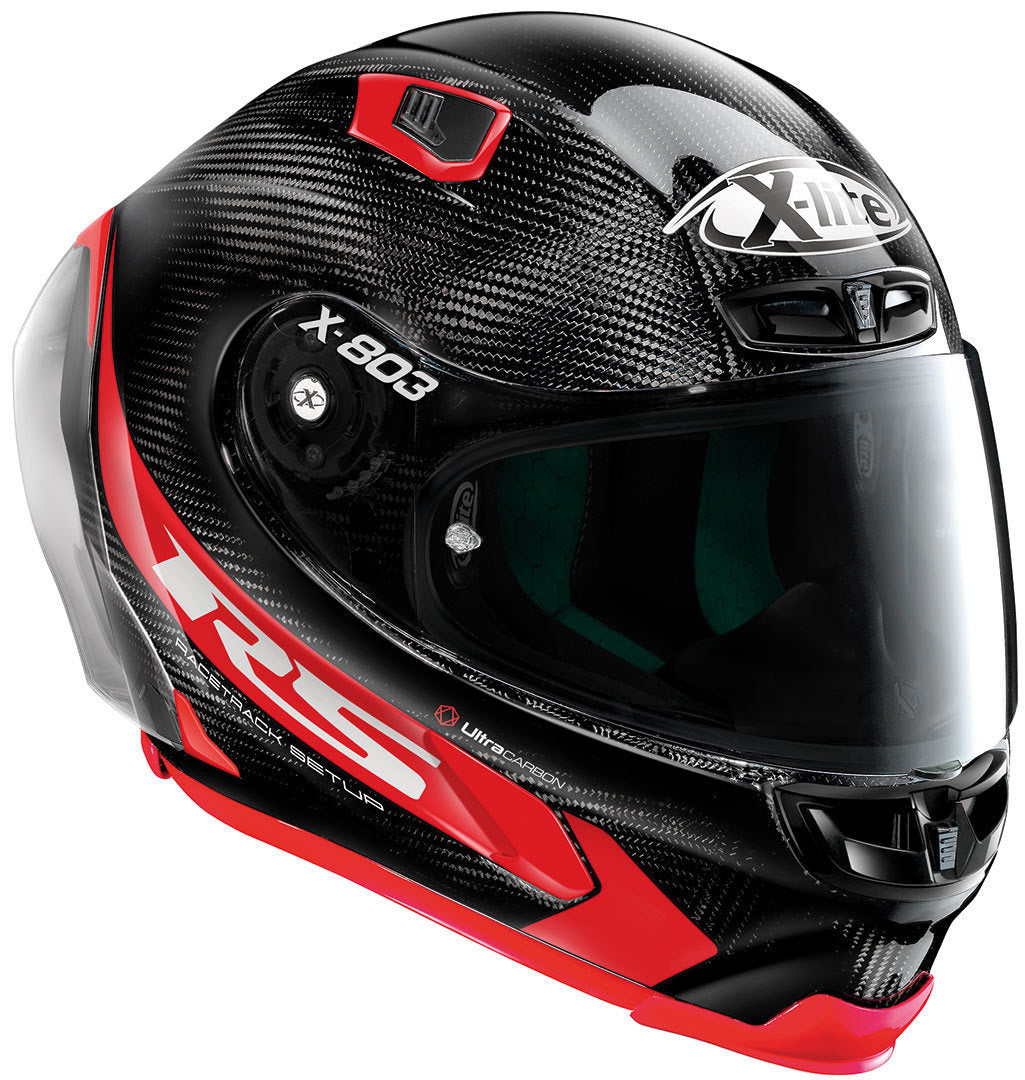 CASCO X-LITE X-803 RS ULTRA CARBON HOT LAP BLACK / RED