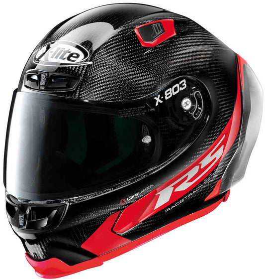 CASCO X-LITE X-803 RS ULTRA CARBON HOT LAP BLACK / RED