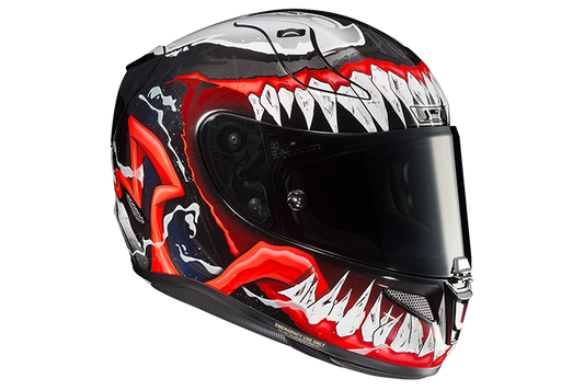 CASCO HJC RPHA 11 VENOM 2 MARVEL MC-1