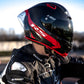 CASCO X-LITE X-803 RS ULTRA CARBON HOT LAP BLACK / RED