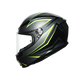 CASCO AGV K6 FLASH GREY / BLACK / LIME