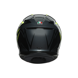 CASCO AGV K6 FLASH GREY / BLACK / LIME